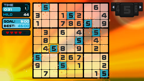 Go! Sudoku (PSP) screenshot: Suit