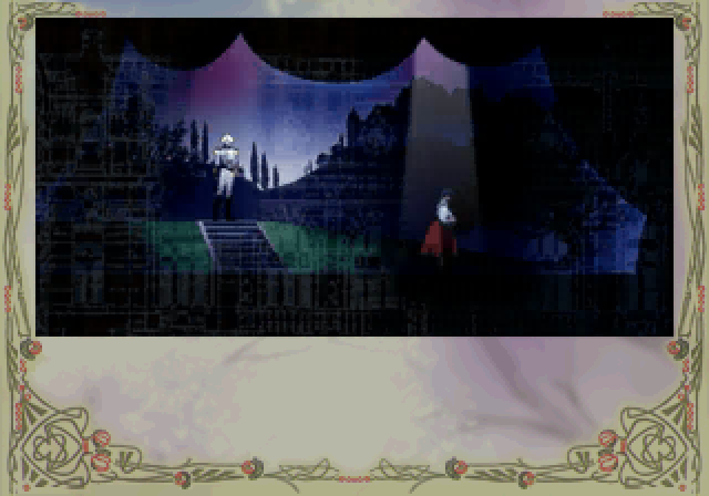 Sakura Taisen 2: Kimi, Shinitamou Koto Nakare (SEGA Saturn) screenshot: Intro: the theater stage is just a facade...