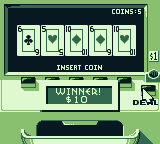 Caesars Palace (Game Boy) screenshot: I won $10.