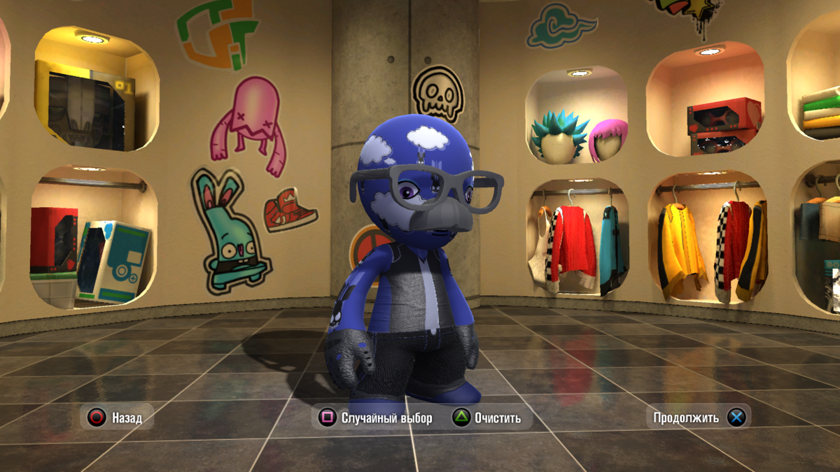 ModNation Racers (PlayStation 3) screenshot: Customizing the character (or Mod as the game calls them)