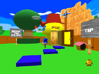 Namco Museum Vol. 3 (PlayStation) screenshot: Ms. Pac-Man house