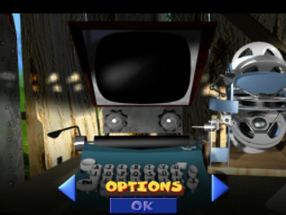 Heart of Darkness (PlayStation) screenshot: Options menu