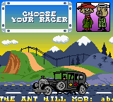 Wacky Races (Game Boy Color) screenshot: Racer selection