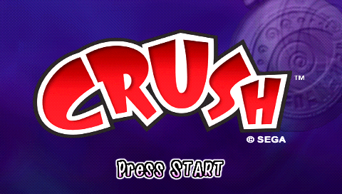 Crush (PSP) screenshot: Title screen