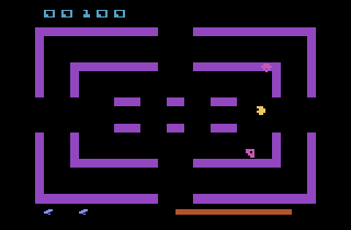 Marauder (Atari 2600) screenshot: I am facing off against robots in this room