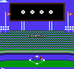 Major League Baseball (NES) screenshot: Homerun!