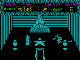 The Curse of Sherwood (ZX Spectrum) screenshot: The portal of evil.