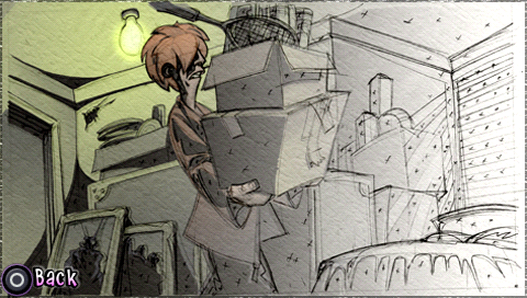 Crush (PSP) screenshot: Game art