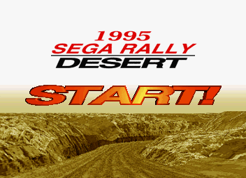 SEGA Rally Championship (SEGA Saturn) screenshot: The loading screen into the Desert area