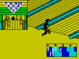 Strike (ZX Spectrum) screenshot: Hit the pins.
