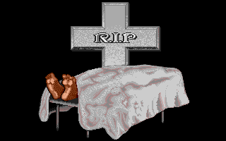 Life & Death (Amiga) screenshot: Dead patient
