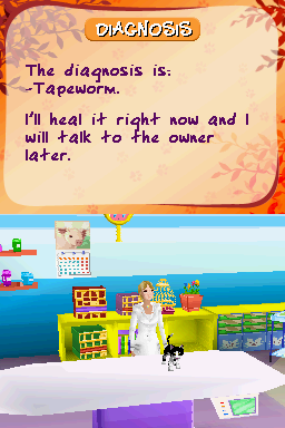 Imagine: Animal Doctor (Nintendo DS) screenshot: And the diagnosis is...