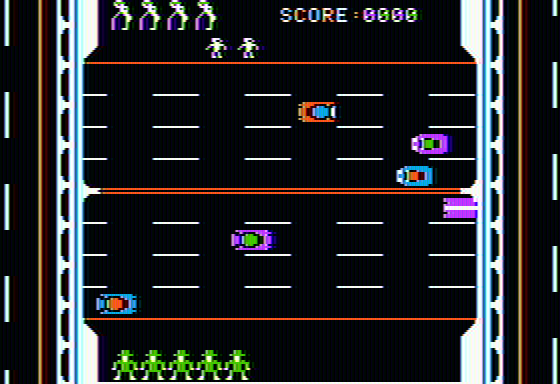 Brainteaser Boulevard! (Apple II) screenshot: Reaching the top - now we are two