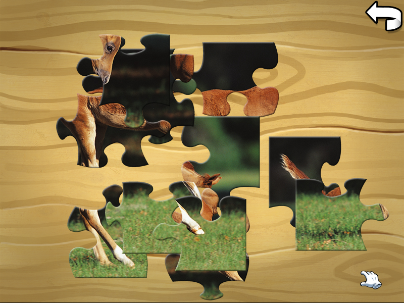 Willy & Boris: 10 Fun Games (Windows) screenshot: Jigsaw game - Easy puzzle