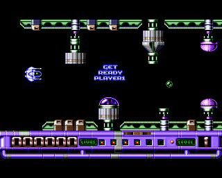 Slayer (Amiga) screenshot: Your mission begins now!