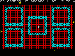Transversion (ZX Spectrum) screenshot: Level 7.