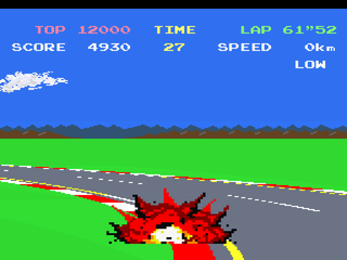 Namco Museum Vol. 1 (PlayStation) screenshot: Pole Position - Explosion