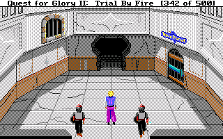 Quest for Glory II: Trial by Fire (Amiga) screenshot: Raseir - the second town you will travel to.