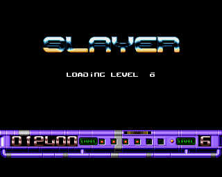 Slayer (Amiga) screenshot: Get ready for the last level.