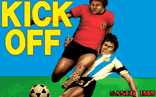 Kick Off (Amiga) screenshot: Title Screen