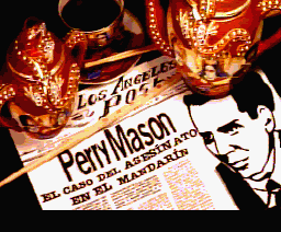 Perry Mason: The Case of the Mandarin Murder (MSX) screenshot: Title screen