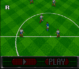 Elite Soccer (SNES) screenshot: Instant replay