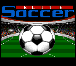 Elite Soccer (SNES) screenshot: Title screen