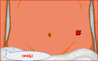 Life & Death (Amiga) screenshot: Examining the abdomen