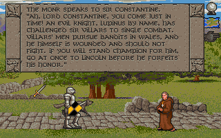 Spirit of Excalibur (Amiga) screenshot: Monk