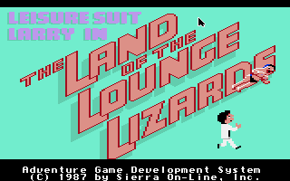 Leisure Suit Larry in the Land of the Lounge Lizards (Apple IIgs) screenshot: Title screen