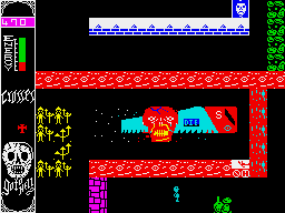 Go to Hell (ZX Spectrum) screenshot: Saw.