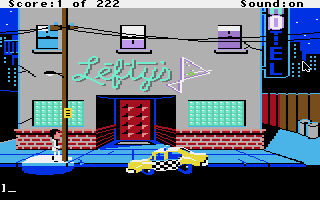 Leisure Suit Larry in the Land of the Lounge Lizards (Apple IIgs) screenshot: You call for a cab