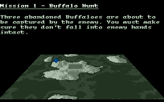 Zeewolf (Amiga) screenshot: Mission briefing