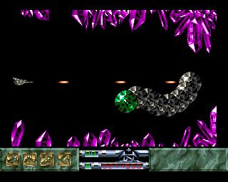 Carcharodon: White Sharks (Amiga) screenshot: This is the level 2 boss.