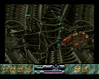 Carcharodon: White Sharks (Amiga) screenshot: Now I have a much better weapon.