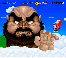 Mr. Nutz (SNES) screenshot: Zangief?