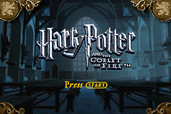 Harry Potter and the Goblet of Fire (Game Boy Advance) screenshot: Title screen