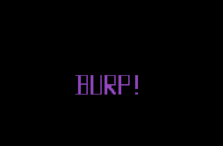 Fast Food (Atari 2600) screenshot: I ate six purple pickles