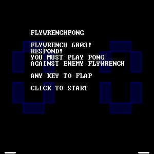 flywrenchpong (Browser) screenshot: Title screen