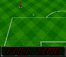 Elite Soccer (SNES) screenshot: Full time