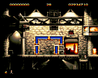 Devious Designs (Amiga) screenshot: Garage level