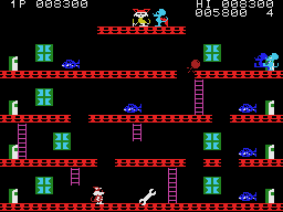 Mouser (MSX) screenshot: The next level contains spanners