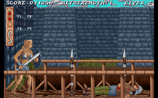 Sword of Sodan (Amiga) screenshot: Spikes