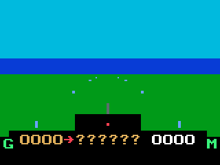 Air Battle (Odyssey 2) screenshot: A game about to start.