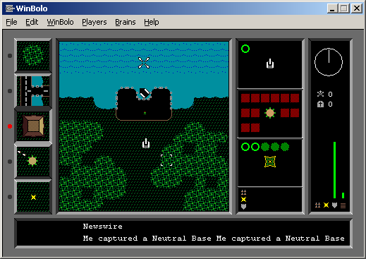 Bolo (Windows) screenshot: My LGM returns from constructing a boat!
