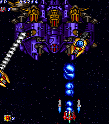 Explosive Breaker (Arcade) screenshot: Boss stage 2