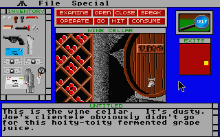Déjà Vu II: Lost in Las Vegas (Atari ST) screenshot: Cellar.