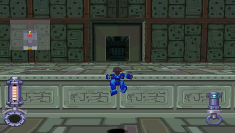 Mega Man Legends (PSP) screenshot: Jumping.