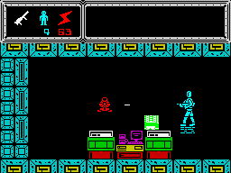 TUJAD (ZX Spectrum) screenshot: Computer room.
