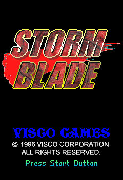 Storm Blade (Arcade) screenshot: Start screen